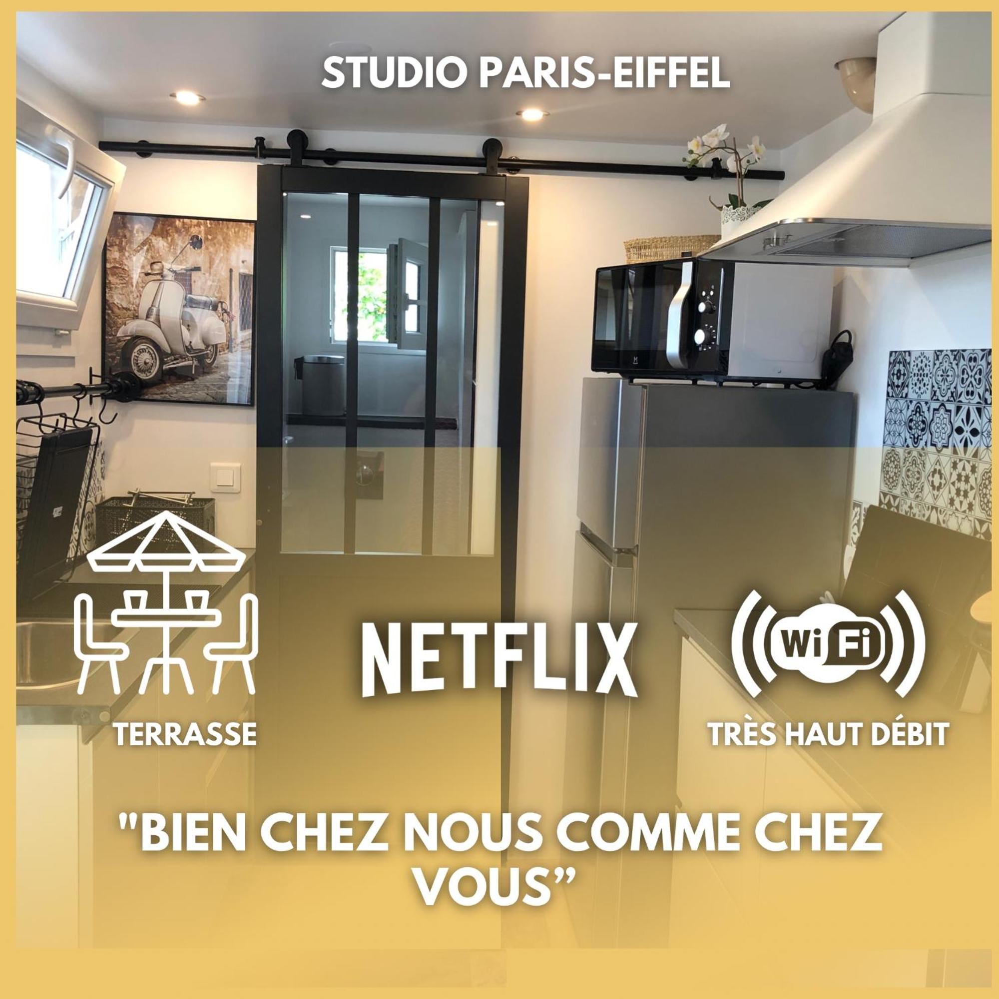 Appartement Paris-Eiffel, Bienvenue -Terrasse -Netflix à Pantin Extérieur photo